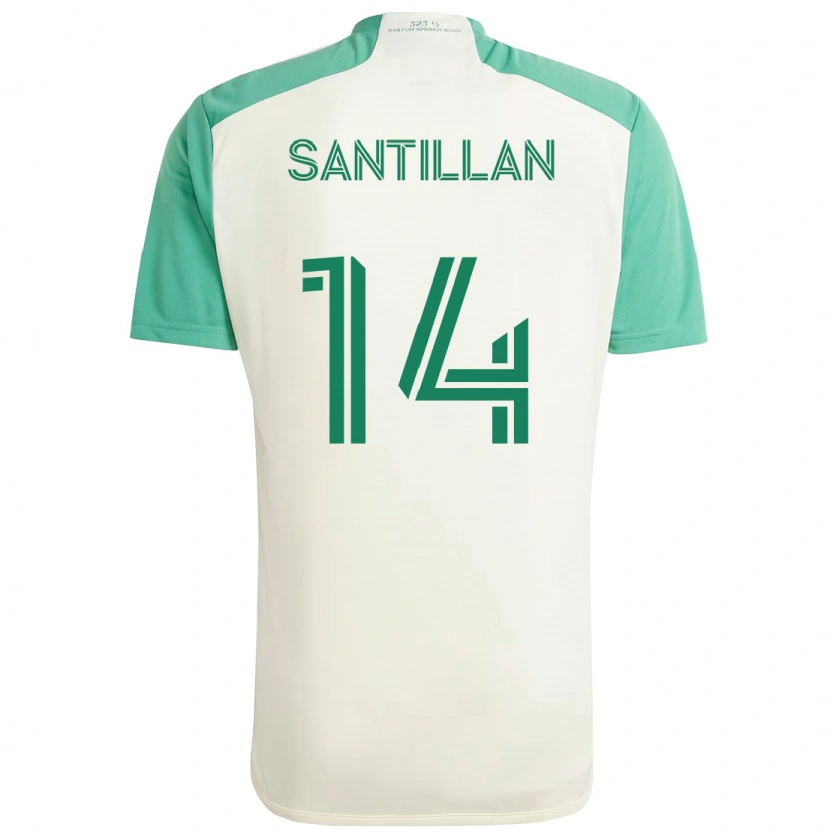 Danxen Mulher Camisola Jonathan Santillan #14 Branco Verde Alternativa 2025/26 Camisa Brasil