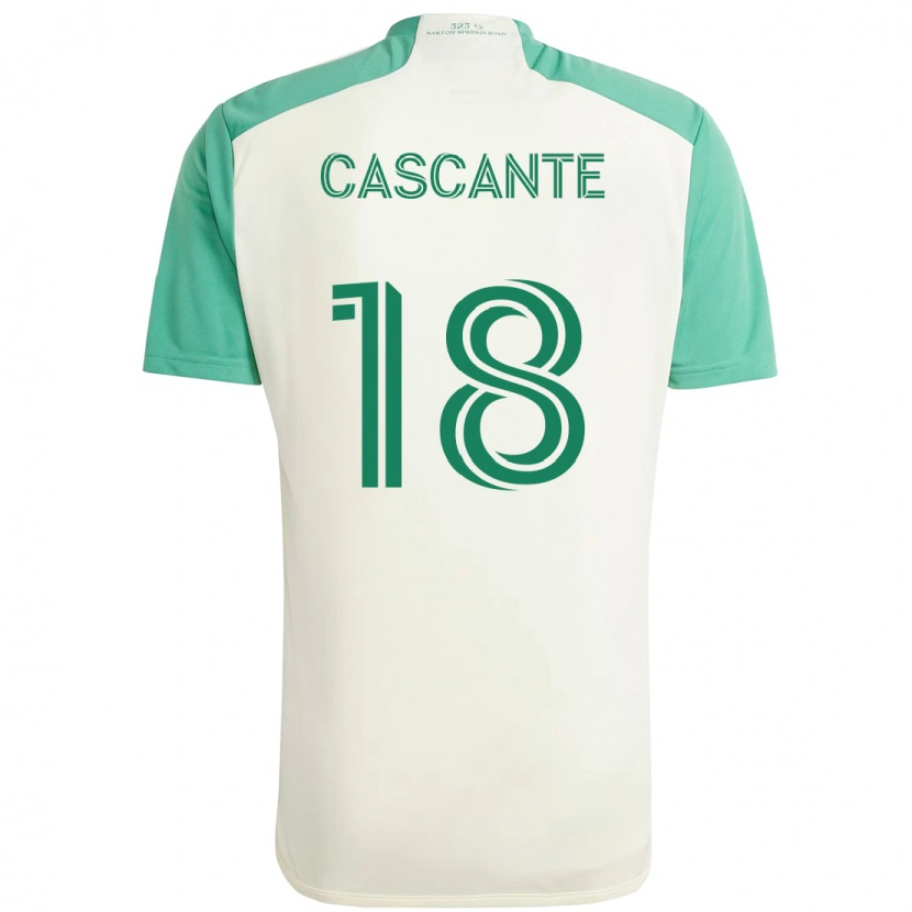 Danxen Mulher Camisola Julio Cascante #18 Branco Verde Alternativa 2025/26 Camisa Brasil
