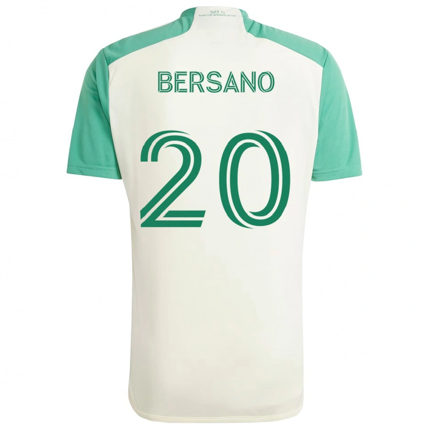 Danxen Mulher Camisola Matt Bersano #20 Branco Verde Alternativa 2025/26 Camisa Brasil