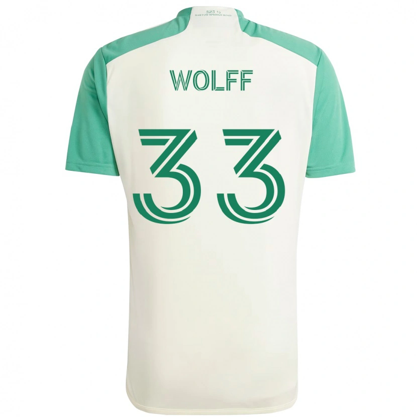 Danxen Mulher Camisola Owen Wolff #33 Branco Verde Alternativa 2025/26 Camisa Brasil