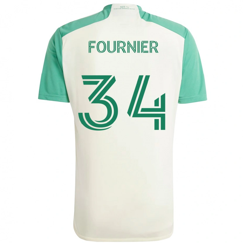Danxen Mulher Camisola Drake Fournier #34 Branco Verde Alternativa 2025/26 Camisa Brasil