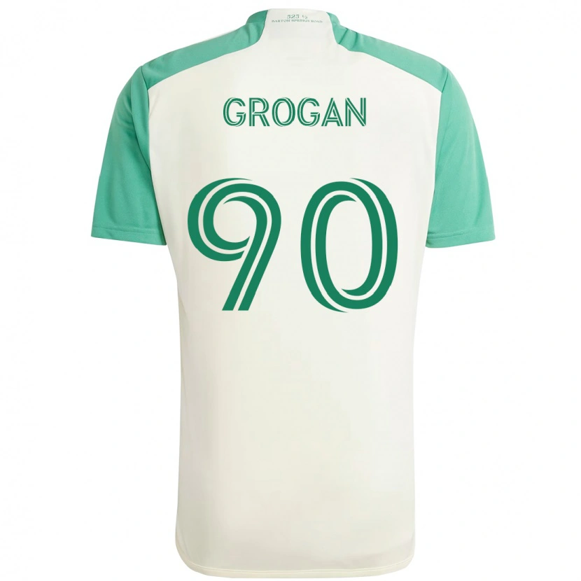 Danxen Mulher Camisola Peter Grogan #90 Branco Verde Alternativa 2025/26 Camisa Brasil
