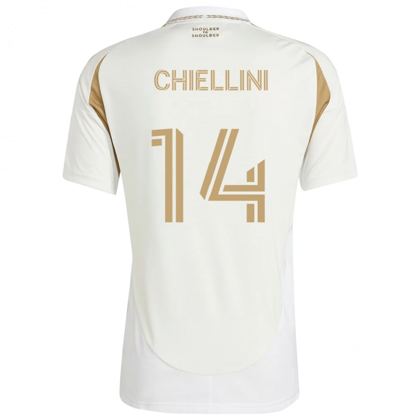 Danxen Mulher Camisola Giorgio Chiellini #14 Branco Castanho Alternativa 2025/26 Camisa Brasil