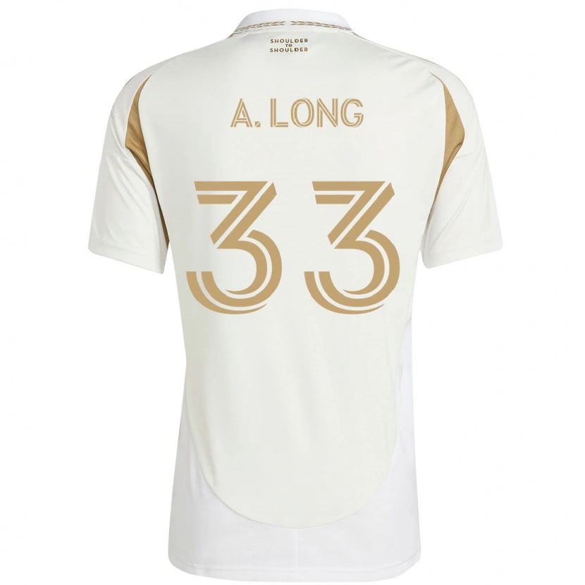 Danxen Mulher Camisola Aaron Long #33 Branco Castanho Alternativa 2025/26 Camisa Brasil