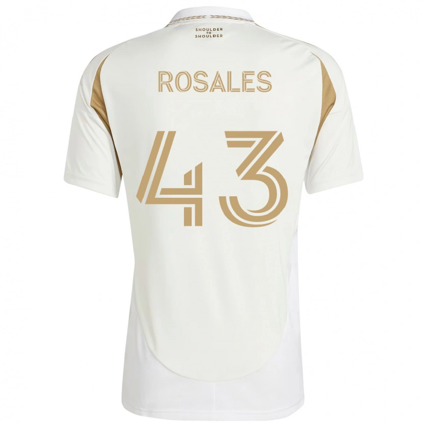 Danxen Mulher Camisola Diego Rosales #43 Branco Castanho Alternativa 2025/26 Camisa Brasil