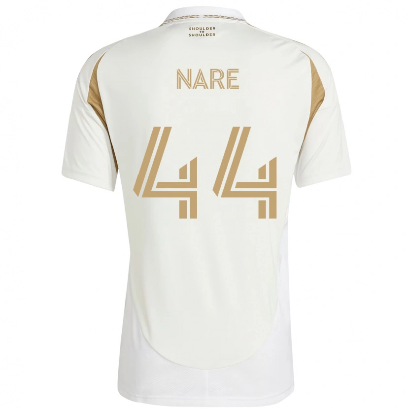 Danxen Mulher Camisola Thabo Nare #44 Branco Castanho Alternativa 2025/26 Camisa Brasil