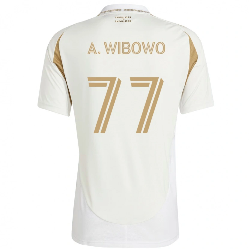 Danxen Mulher Camisola Adrian Wibowo #77 Branco Castanho Alternativa 2025/26 Camisa Brasil