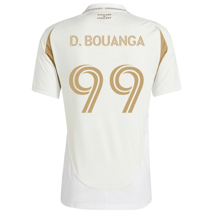 Danxen Mulher Camisola Denis Bouanga #99 Branco Castanho Alternativa 2025/26 Camisa Brasil