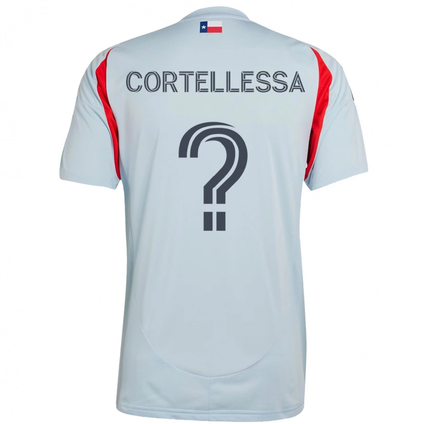 Danxen Mulher Camisola Michael Cortellessa #0 Azul Claro Vermelho Alternativa 2025/26 Camisa Brasil