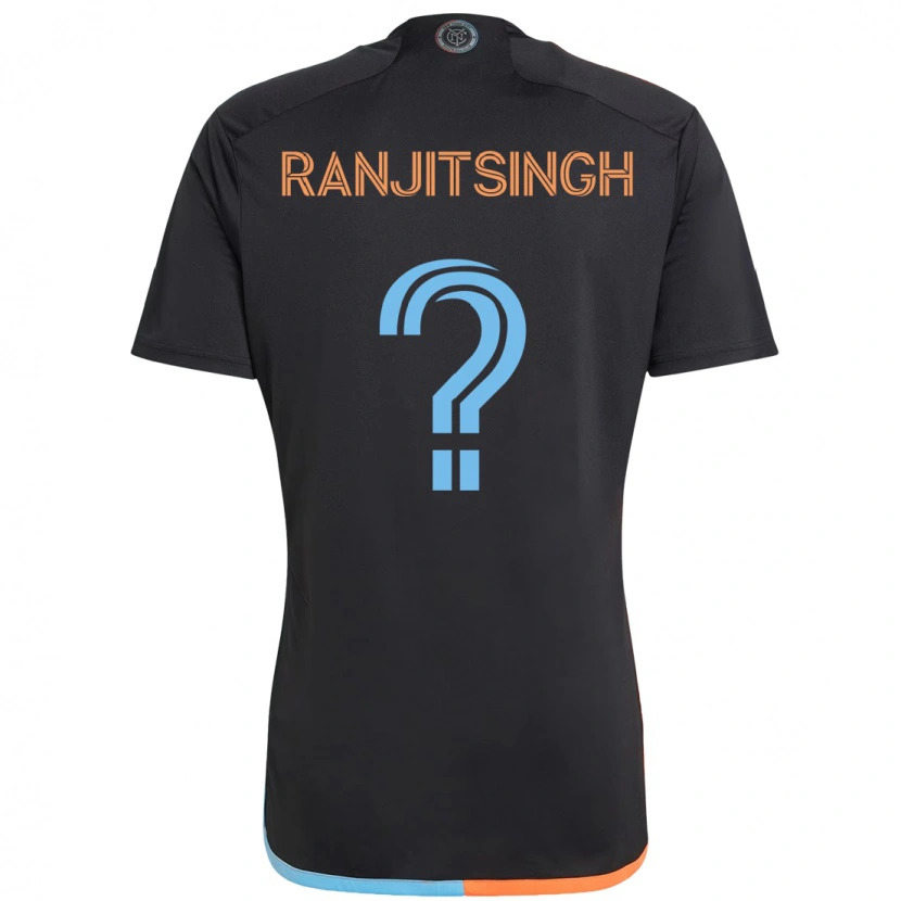 Danxen Mulher Camisola Greg Ranjitsingh #0 Preto Azul Laranja Alternativa 2025/26 Camisa Brasil