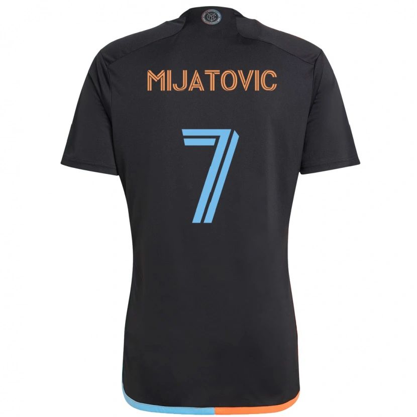 Danxen Mulher Camisola Jovan Mijatovic #7 Preto Azul Laranja Alternativa 2025/26 Camisa Brasil