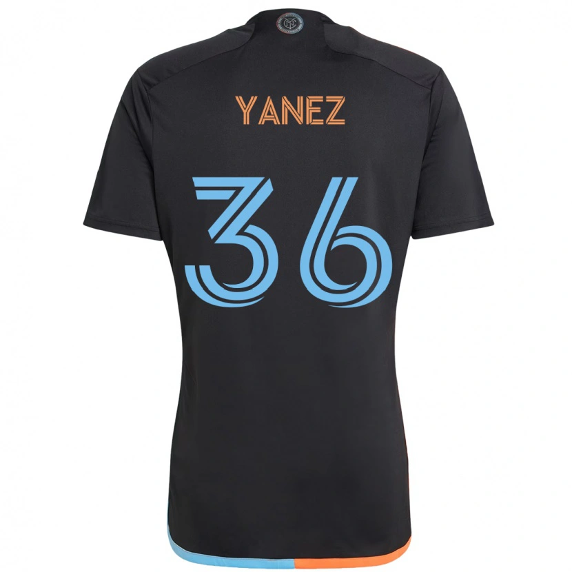 Danxen Mulher Camisola Zidane Yañez #36 Preto Azul Laranja Alternativa 2025/26 Camisa Brasil