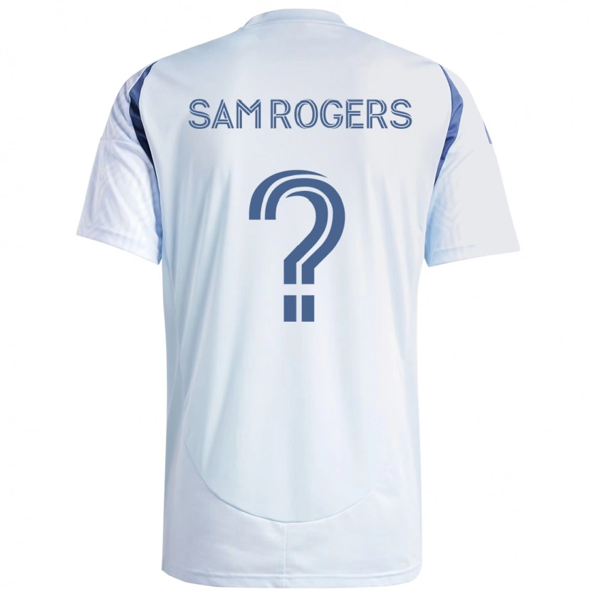 Danxen Mulher Camisola Sam Rogers #0 Azul Celeste Claro Azul Alternativa 2025/26 Camisa Brasil