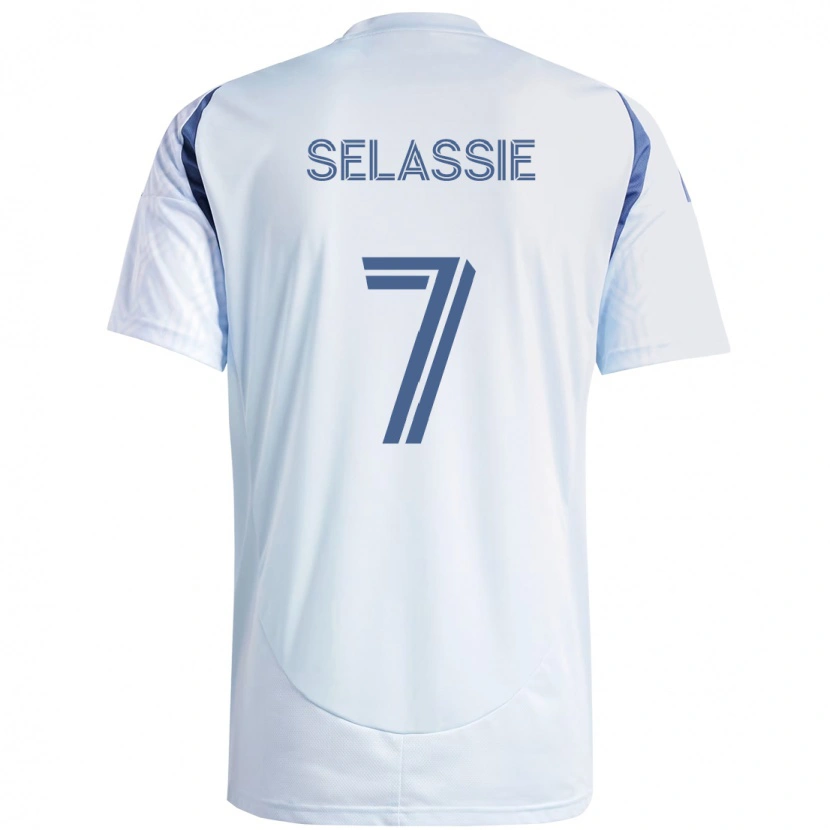 Danxen Mulher Camisola Maren Haile-Selassie #7 Azul Celeste Claro Azul Alternativa 2025/26 Camisa Brasil