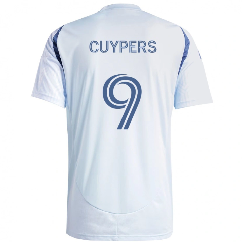 Danxen Mulher Camisola Hugo Cuypers #9 Azul Celeste Claro Azul Alternativa 2025/26 Camisa Brasil