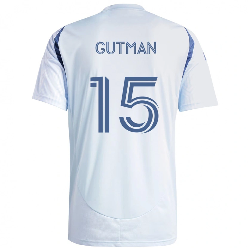 Danxen Mulher Camisola Andrew Gutman #15 Azul Celeste Claro Azul Alternativa 2025/26 Camisa Brasil