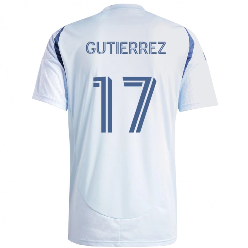 Danxen Mulher Camisola Brian Gutiérrez #17 Azul Celeste Claro Azul Alternativa 2025/26 Camisa Brasil