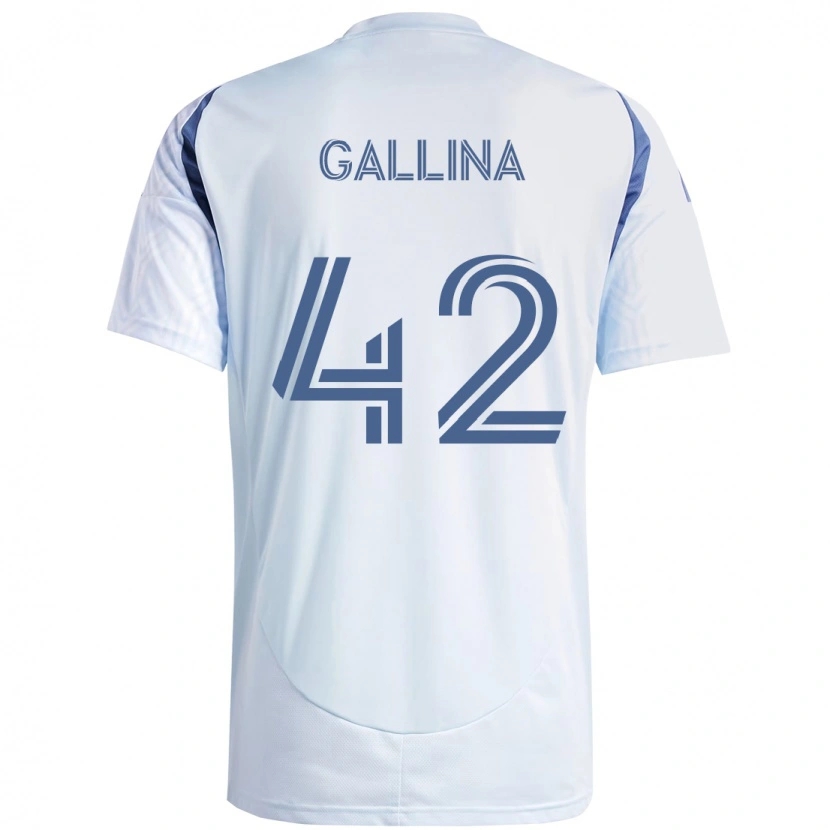 Danxen Mulher Camisola Henrique Gallina #42 Azul Celeste Claro Azul Alternativa 2025/26 Camisa Brasil