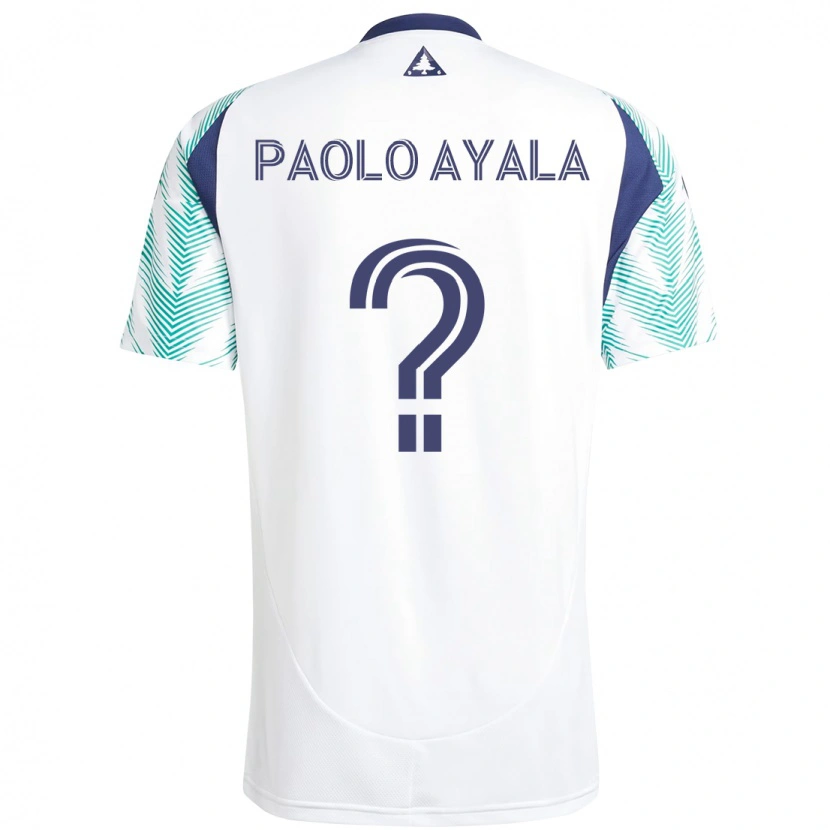 Danxen Mulher Camisola Paolo Ayala #0 Branco Azul Alternativa 2025/26 Camisa Brasil