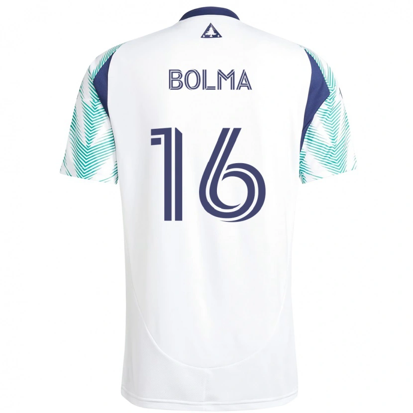 Danxen Mulher Camisola Josh Bolma #16 Branco Azul Alternativa 2025/26 Camisa Brasil