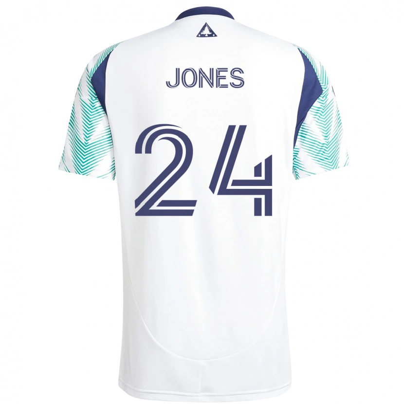 Danxen Mulher Camisola Dejuan Jones #24 Branco Azul Alternativa 2025/26 Camisa Brasil