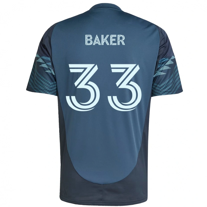 Danxen Mulher Camisola Cody Baker #33 Azul Claro Alternativa 2025/26 Camisa Brasil