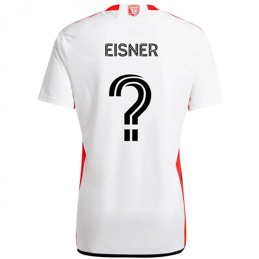 Danxen Mulher Camisola Wilson Eisner #0 Branco Vermelho Alternativa 2025/26 Camisa Brasil