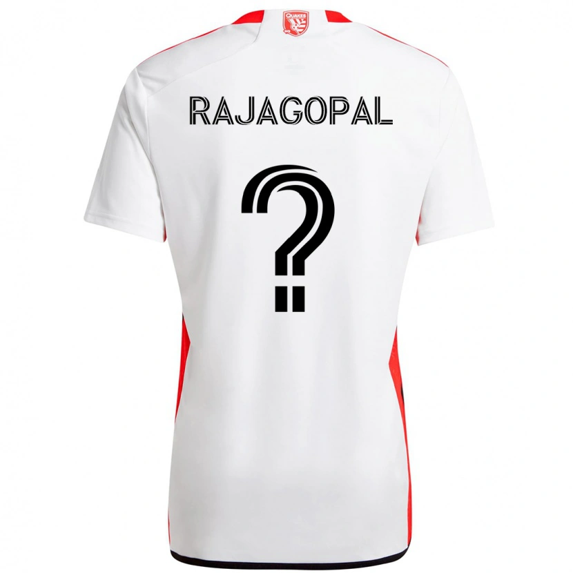 Danxen Mulher Camisola Rohan Rajagopal #0 Branco Vermelho Alternativa 2025/26 Camisa Brasil