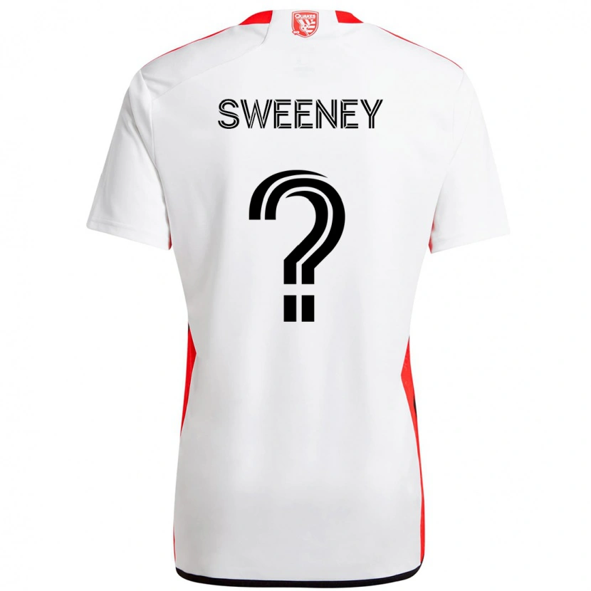 Danxen Mulher Camisola D Sweeney #0 Branco Vermelho Alternativa 2025/26 Camisa Brasil