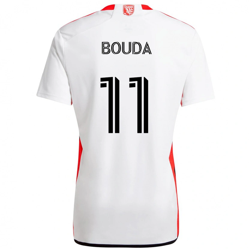 Danxen Mulher Camisola Ousseni Bouda #11 Branco Vermelho Alternativa 2025/26 Camisa Brasil