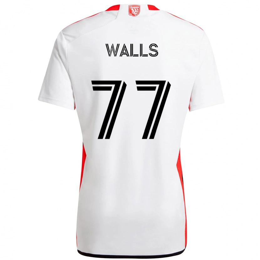 Danxen Mulher Camisola Casey Walls #77 Branco Vermelho Alternativa 2025/26 Camisa Brasil