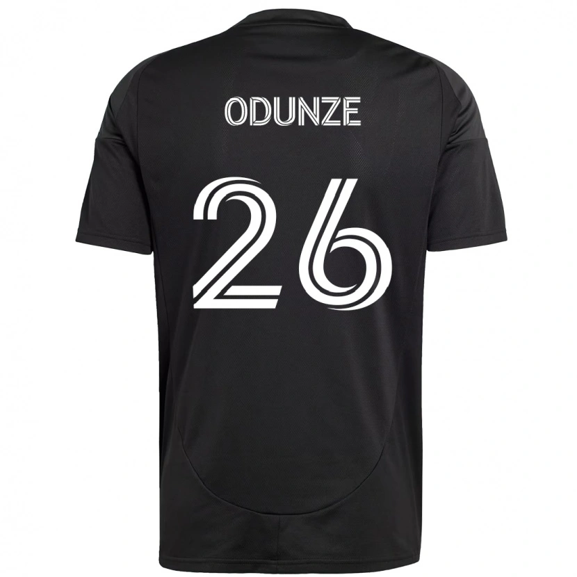 Danxen Mulher Camisola Chituru Odunze #26 Preto Branco Alternativa 2025/26 Camisa Brasil