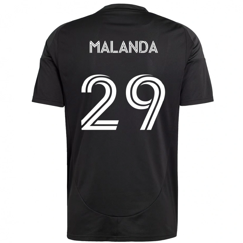 Danxen Mulher Camisola Adilson Malanda #29 Preto Branco Alternativa 2025/26 Camisa Brasil