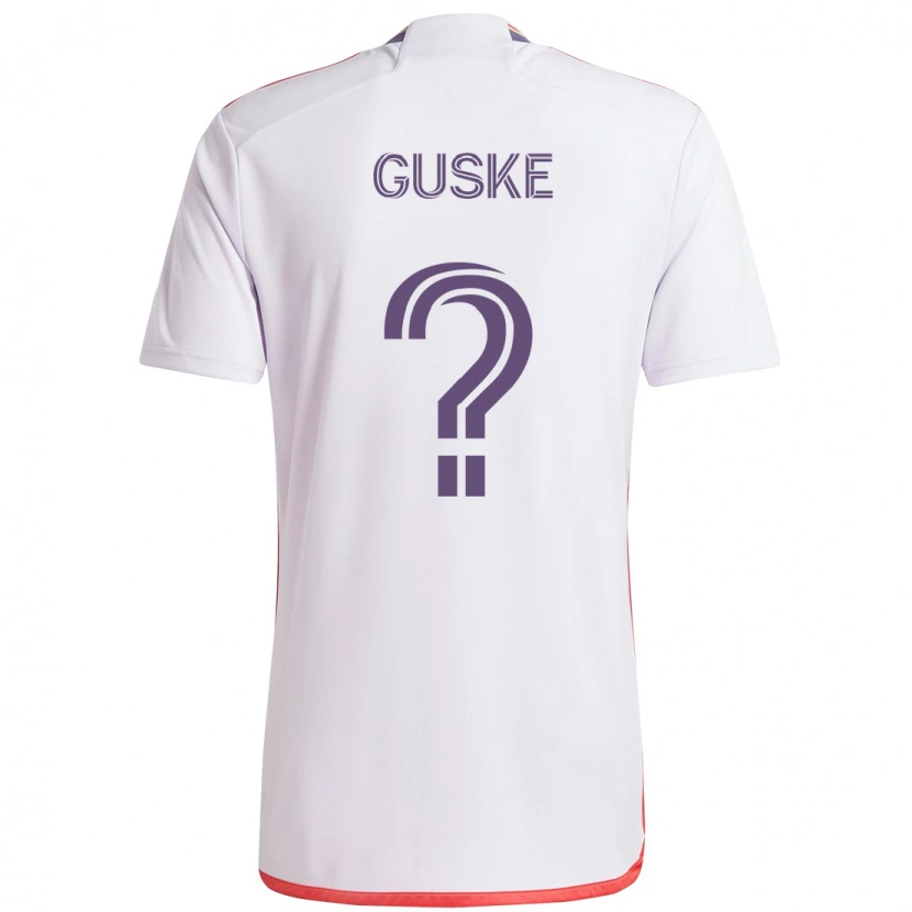 Danxen Mulher Camisola Colin Guske #0 Branco Roxo Alternativa 2025/26 Camisa Brasil
