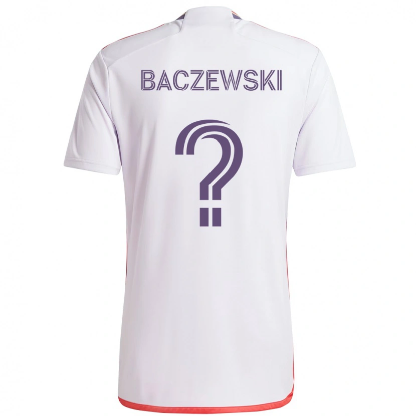 Danxen Mulher Camisola Dominik Baczewski #0 Branco Roxo Alternativa 2025/26 Camisa Brasil