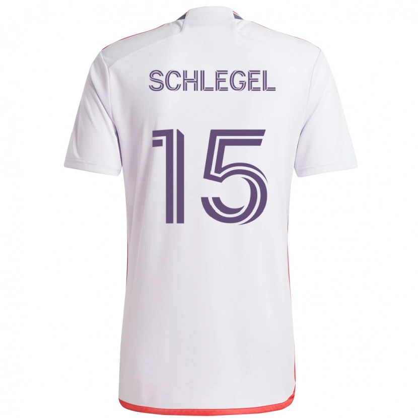 Danxen Mulher Camisola Rodrigo Schlegel #15 Branco Roxo Alternativa 2025/26 Camisa Brasil