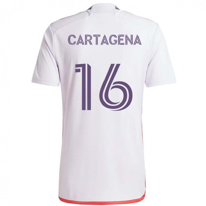 Danxen Mulher Camisola Wilder Cartagena #16 Branco Roxo Alternativa 2025/26 Camisa Brasil