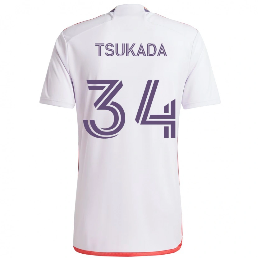 Danxen Mulher Camisola Yutaro Tsukada #34 Branco Roxo Alternativa 2025/26 Camisa Brasil