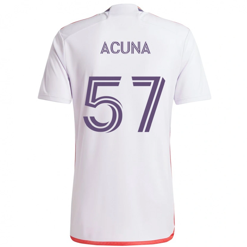 Danxen Mulher Camisola Cristofer Acuña #57 Branco Roxo Alternativa 2025/26 Camisa Brasil