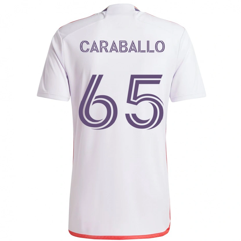 Danxen Mulher Camisola Gustavo Caraballo #65 Branco Roxo Alternativa 2025/26 Camisa Brasil