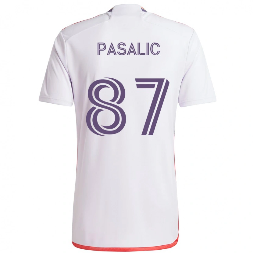 Danxen Mulher Camisola Marco Pasalic #87 Branco Roxo Alternativa 2025/26 Camisa Brasil