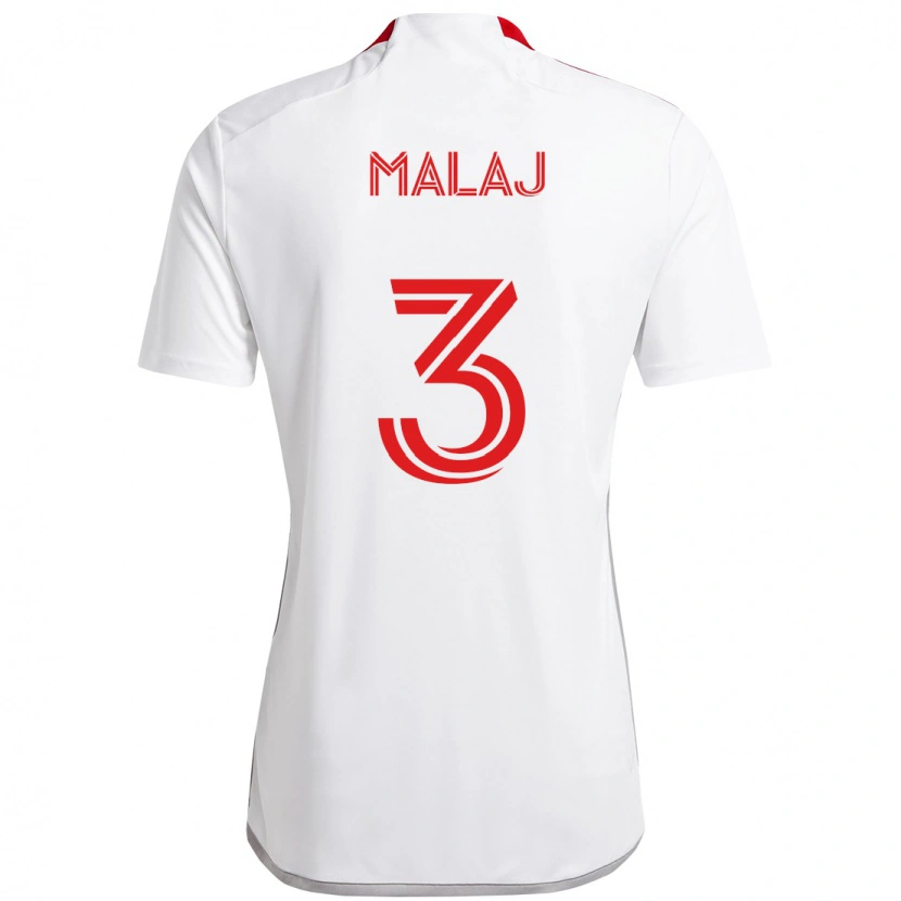Danxen Mulher Camisola Albert Malaj #3 Branco Vermelho Alternativa 2025/26 Camisa Brasil