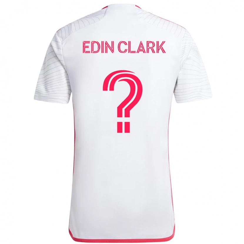 Danxen Mulher Camisola Edin Clark #0 Branco Magenta Alternativa 2025/26 Camisa Brasil