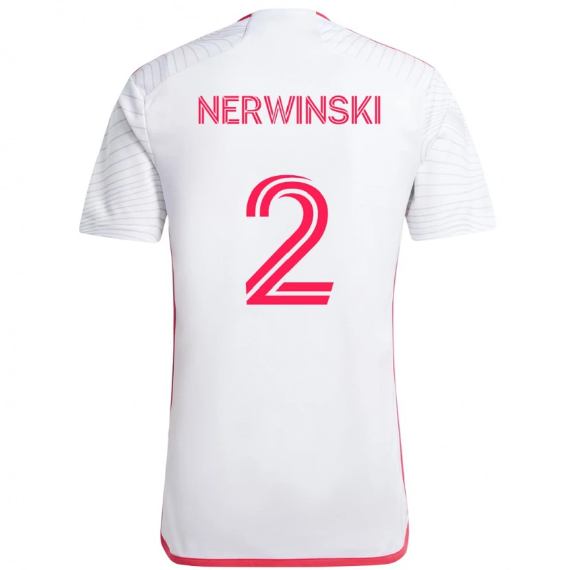 Danxen Mulher Camisola Jake Nerwinski #2 Branco Magenta Alternativa 2025/26 Camisa Brasil