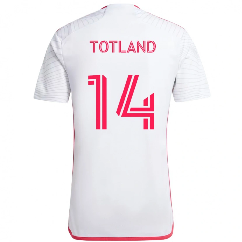 Danxen Mulher Camisola Tomas Totland #14 Branco Magenta Alternativa 2025/26 Camisa Brasil
