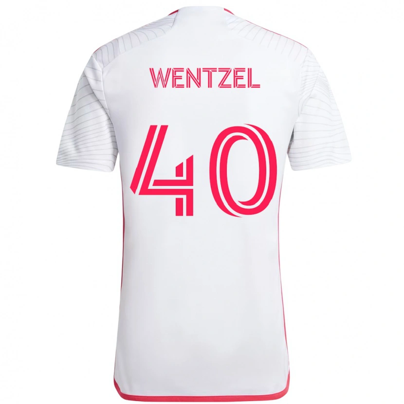 Danxen Mulher Camisola Michael Wentzel #40 Branco Magenta Alternativa 2025/26 Camisa Brasil