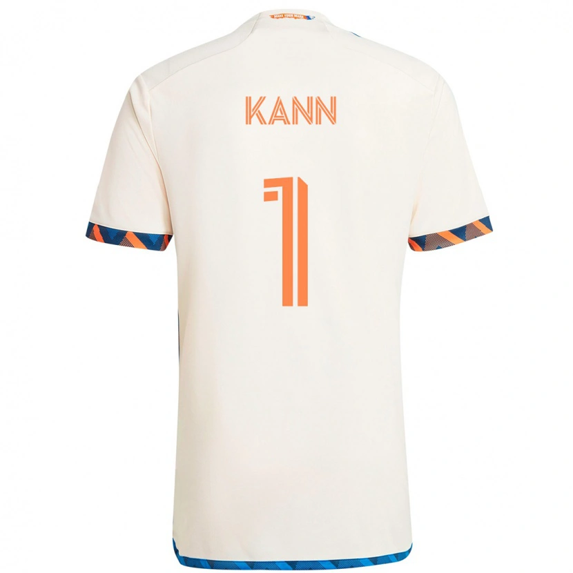 Danxen Mulher Camisola Alec Kann #1 Branco Azul Laranja Alternativa 2025/26 Camisa Brasil