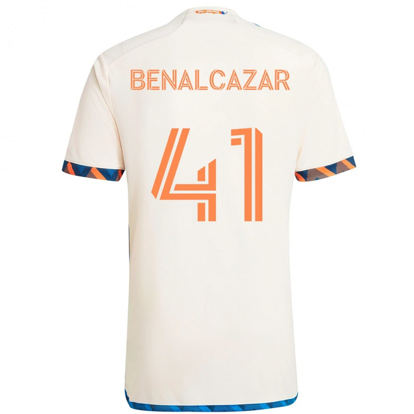 Danxen Mulher Camisola Nico Benalcázar #41 Branco Azul Laranja Alternativa 2025/26 Camisa Brasil