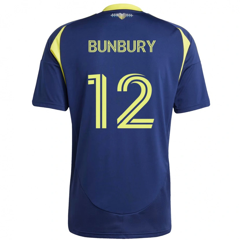 Danxen Mulher Camisola Teal Bunbury #12 Azul Marinho Amarelo Alternativa 2025/26 Camisa Brasil