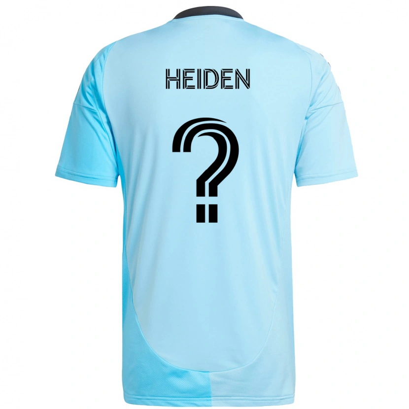 Danxen Mulher Camisola Adam Heiden #0 Azul Celeste Alternativa 2025/26 Camisa Brasil